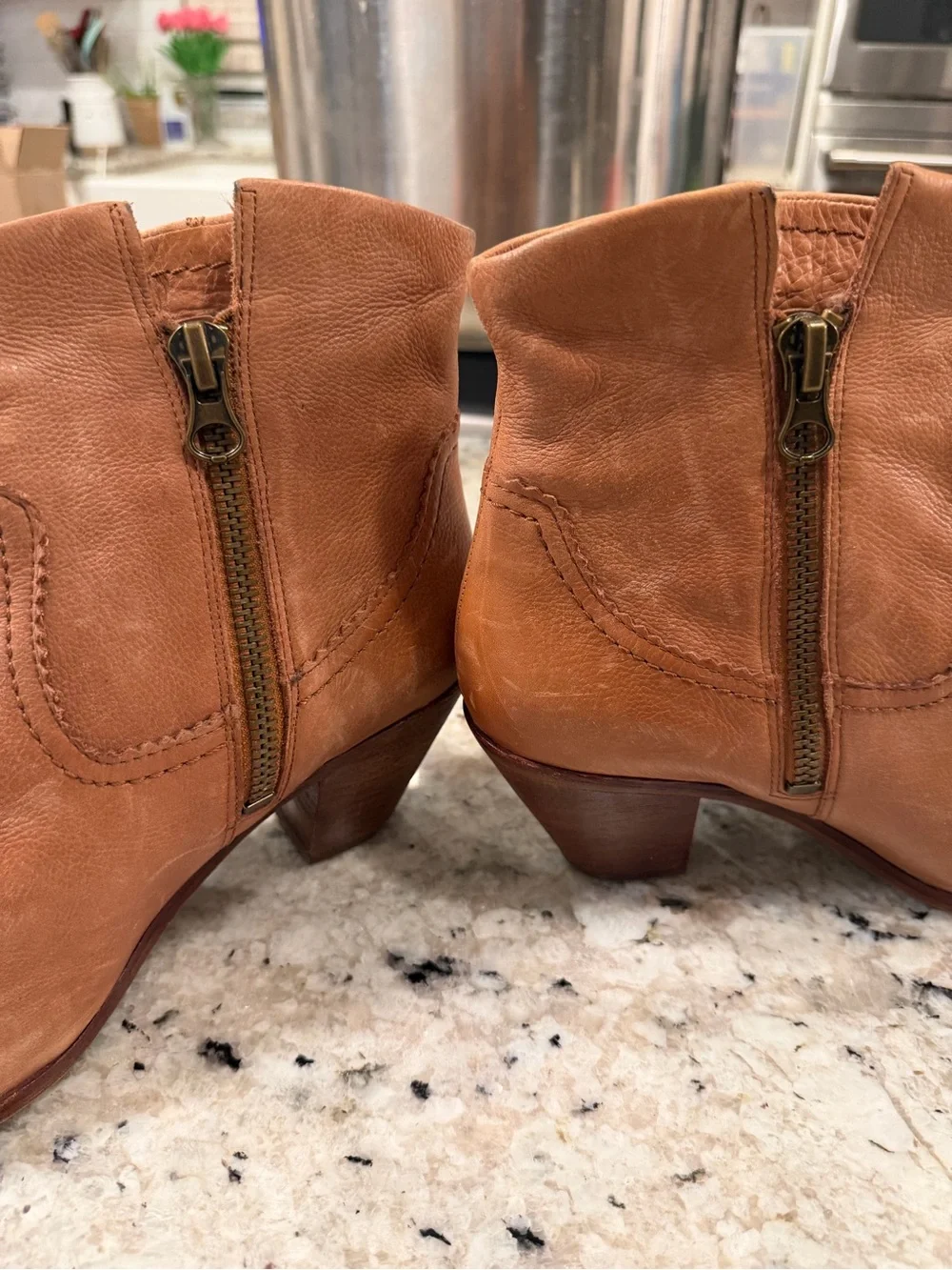 Sam Edelman Women’s 9.5 Western Fringe Leather Ankle Boots. Boho cowgirl